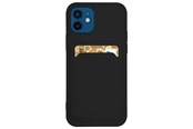 Mobil - Deksel og etui - Hurtel Card Case Silicone Wallet With Card Slot Documents For Samsung Galaxy A42 5G Black - 5907769333415