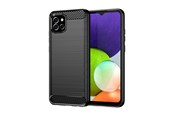 Mobil - Deksel og etui - Hurtel Carbon Case Flexible Cover Case for Samsung A03S EU (166.5) Black - 5907769334641