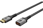 Skjermkabel - Pro HDMI Extension Cable - 1.5 cm - Grå - 4040849791055