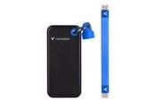SSD - Verbatim Pocket SSD - 2TB - USB 3.2 Gen 2 - Svart / Blå - 32195