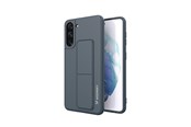 Mobil - Deksel og etui - Wozinsky Kickstand Case Silicone Case with Stand Case Samsung Galaxy S21+ 5G Navy Blue - 9111201941434