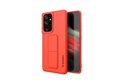 Mobil - Deksel og etui - Wozinsky Kickstand Case Silicone Case with Stand Case for Samsung Galaxy S21 Ultra 5G Red - 9111201941519
