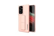 Mobil - Deksel og etui - Wozinsky Kickstand Case Silicone Case with Stand Case for Samsung Galaxy S21 Ultra 5G Pink - 9111201941557