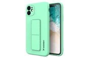 Mobil - Deksel og etui - Wozinsky Kickstand Case Silicone Case with Stand Samsung Galaxy A72 4G Mint Case - 9145576226612