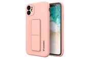 Mobil - Deksel og etui - Wozinsky Kickstand Case Silicone Case with Stand Samsung Galaxy A32 4G Case Pink - 9145576226780