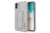 Mobil - Deksel og etui - Wozinsky Kickstand Case Silicone Case with Stand Case Samsung Galaxy A22 4G Grey - 9145576226834