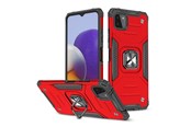 Mobil - Deksel og etui - Wozinsky  Ring Armor Armored Hybrid Case Cover + Magnetic Holder Samsung Galaxy A22 4G Red - 9111201944886