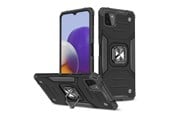Mobil - Deksel og etui - Wozinsky Ring Armor Armored Hybrid Case Cover + Magnetic Holder Samsung Galaxy A22 4G Black - 9111201944909