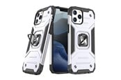 Mobil - Deksel og etui - Wozinsky Ring Armor Armored Hybrid Case Cover + Magnetic Holder iPhone 13 Mini Silver - 9111201944817