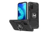 Mobil - Deksel og etui - Wozinsky Ring Armor Armored Hybrid Case Cover + Magnetic Holder Samsung Galaxy A03s Black - 9145576243251