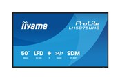 Digital skilting & Hotell TV - iiyama ProLite LH5075UHS-B2AG 50" Class (49.5" viewable) LED-backlit LCD display - 4K - for digital signage - LH5075UHS-B2AG
