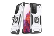 Mobil - Deksel og etui - Wozinsky Ring Armor Armored Hybrid Case Cover + Magnetic Holder Samsung Galaxy S22 Ultra Silver - 9145576239780