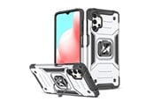 Mobil - Deksel og etui - Wozinsky Ring Armor Armored Hybrid Case Cover + Magnetic Holder Samsung Galaxy A73 Silver - 9145576243565