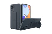 Mobil - Deksel og etui - Wozinsky Kickstand Case Silicone Case with Stand Case for Xiaomi Redmi Note 11 Pro Navy Blue - 9145576247488