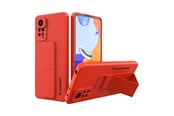 Mobil - Deksel og etui - Wozinsky Kickstand Case Silicone Case with Stand Case for Xiaomi Redmi Note 11 Pro Red - 9145576247495