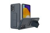 Mobil - Deksel og etui - Wozinsky  Kickstand Case Silicone Case with Stand Samsung Galaxy A73 Case Navy Blue - 9145576247761