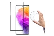 Mobil - Beskyttelsesglass - Wozinsky Full Cover Flexi Nano Glass Film Tempered Glass Frame Samsung Galaxy A73 Clear - 9145576245200