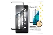 Mobil - Beskyttelsesglass - Wozinsky Super Durable Full Glue Tempered Glass Full Screen Protector with Frame Case Friendly Vivo Y76 5G / Y76s / Y74s Black - 9145576245736