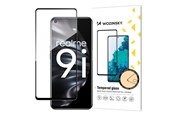 Mobil - Beskyttelsesglass - Wozinsky Super Durable Full Glue Tempered Glass Full Screen Protector with Frame Case Friendly Oppo A76 / Oppo A36 / Realme 9i Black - 9145576245781