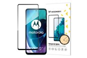 Mobil - Beskyttelsesglass - Wozinsky Super Durable Full Glue Tempered Glass Full Screen Protector Frame Case Friendly Motorola Moto G71 5G Black - 9145576245705