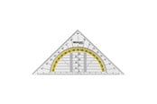 Skoleutstyr - Quantore Westcott Geodriehoek 140mm transparent - 736318