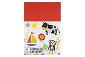 Kreative leker - Creative Craft Group Ribbed Craft Cardstock A4 8 Sheets 8 Colors - 110014