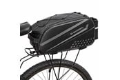 Sykkelutstyr - Wozinsky Bicycle Luggage Rack Bag with Long Strap - Black - 5907769384905