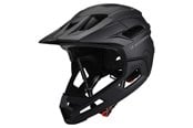 Sykkelutstyr - Wozinsky fullface bicycle helmet with detachable visor light 57-62 cm - black - 5907769380921
