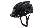 Sykkellys - Wozinsky MTB Bike Helmet with Detachable Visor and USB Rear Light 57-62 cm - Black - 5907769380907