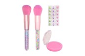Kreative leker - Johntoy LaLa - Blush and Brush Make-up Set with Stickers - 27731