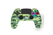 Spill - Tilbehør - Freaks And Geeks Groen Camo Draadloze Controller - LED - 3.5 mm Jack (PS4) - Wireless Controller - Sony PlayStation 4 - 140142D