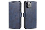 Mobil - Deksel og etui - Hurtel Magnet Case for Samsung Galaxy S23 Ultra Cover with Flip Wallet Stand Blue - 5907769351105