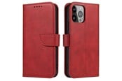 Mobil - Deksel og etui - Hurtel Magnet Case for Samsung Galaxy S23 Ultra Flip Cover Wallet Stand Red - 5907769351112