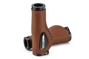 Sykkelutstyr - Rockbros 40720001002 leather bicycle grips - brown - 40720001002