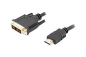 Skjermkabel - Lanberg adapter cable - HDMI / DVI - 1.8 m - CA-HDDV-10CC-0018-BK