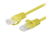 Nettverkskabel - Lanberg patch cable - 50 cm - yellow RAL 1016 - Gul - 0.5m - PCU6-20CC-0050-Y