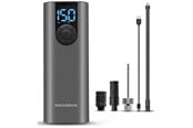 Sykkelutstyr - Rockbros 42720001001 Electric Bike Pump with LED Display + USB-C - USB-A Cable - Black - 42720001001