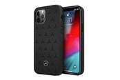 Mobil - Deksel og etui - Mercedes Leather Stars Pattern Case for iPhone 12 Pro Max - Black - 3666339013011