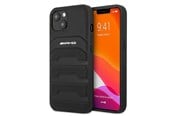 Mobil - Deksel og etui - Mercedes AMG Leather Debossed Lines Case for iPhone 13 mini - Black - 3666339018931