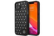 Mobil - Deksel og etui - Mercedes Silver Stars Pattern Case for iPhone 13 mini - Black - 3666339020217