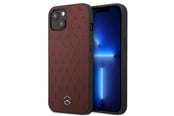 Mobil - Deksel og etui - Mercedes Leather Stars Pattern Case for iPhone 13 mini - Red - 3666339020613
