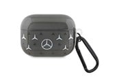 Mobil - Deksel og etui - Mercedes Large Star Pattern AirPods Pro Case - Black - 3666339094515