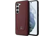 Mobil - Deksel og etui - Mercedes  Leather Urban Bengale Case for Samsung Galaxy S23 - Red - 3666339113421