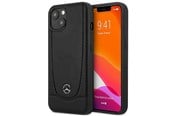 Mobil - Deksel og etui - Mercedes  Leather Urban Case for iPhone 15 Plus - Black - 3666339171865