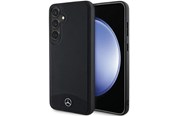 Mobil - Deksel og etui - Mercedes Leather Textured & Plain MagSafe Case for Samsung Galaxy S24+ - Black - 3666339241018