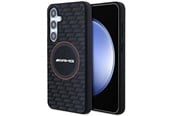 Mobil - Deksel og etui - Mercedes AMG Silicone Carbon Pattern MagSafe Case for Samsung Galaxy S24 - Black - 3666339241728