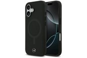 Mobil - Deksel og etui - Mercedes Plain Smooth Leather MagSafe Case for iPhone 17 - Black - 3666339568481