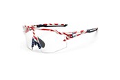 Sykkelutstyr - Rockbros Cycling Glasses Photochromic with UV Protection and Corrective Insert 14120008002 - USA Pattern - White - 8386824303735