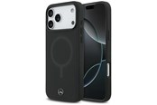 Mobil - Deksel og etui - Mercedes Plain Smooth Leather MagSafe Case for iPhone 17 Pro Max - Black - 3666339568511