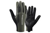 Sykkelutstyr - Rockbros cycling gloves spring/summer/autumn full size: S - green - 8386824304688